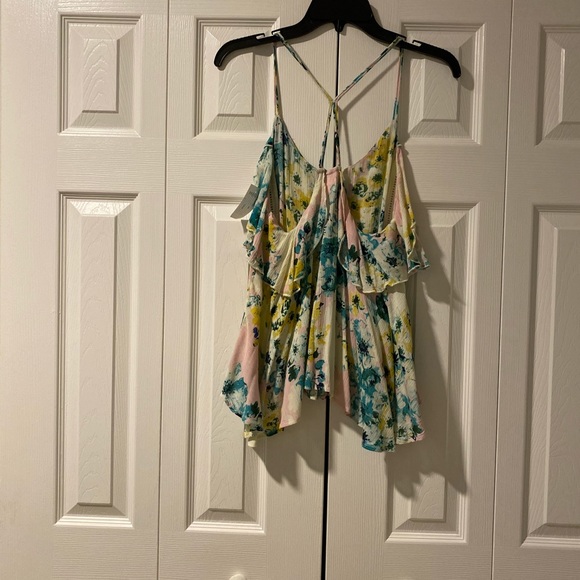 O’Neill Iveta Floral Boho Spaguetti Strap Tank S - Picture 5 of 10